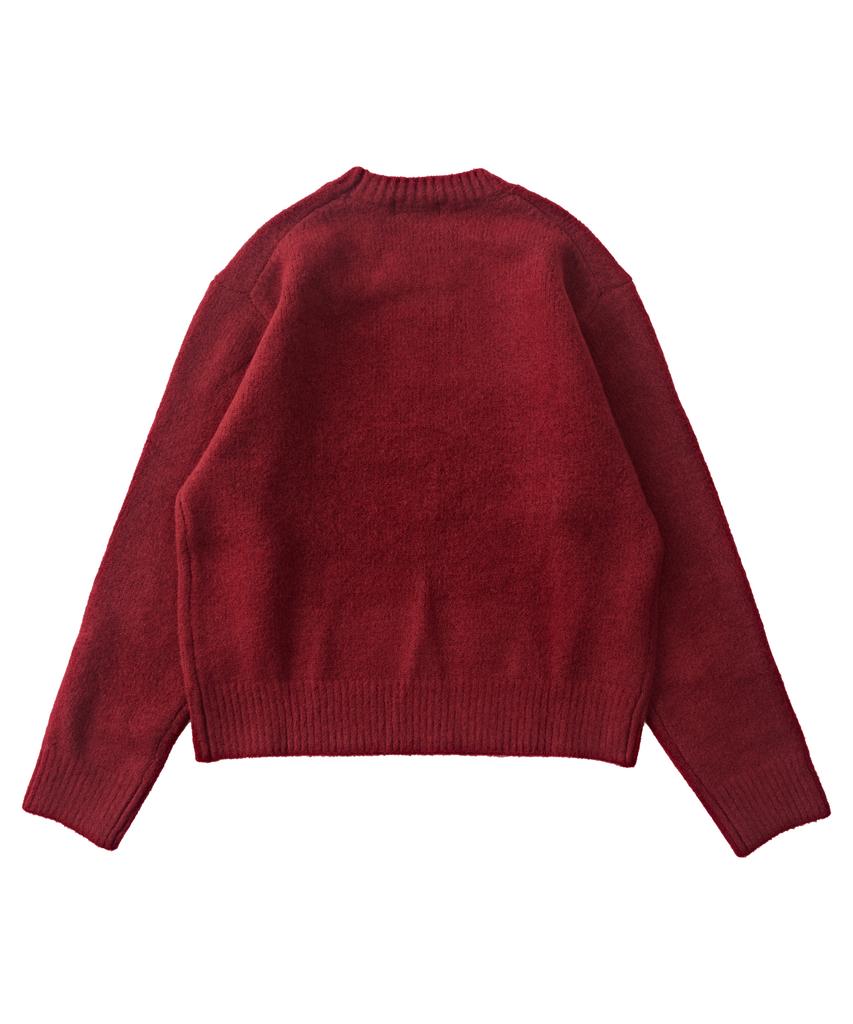 ANALOG MOOD Daily Angora Round Knit (Red)