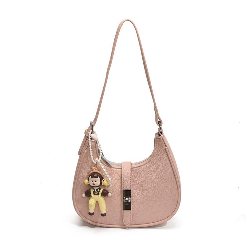 Simple Casual Daily Shoulder Bag Women's 2025 Summer New High-end Texture Messenger Dumpling Bag