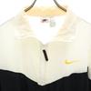 NIKE 90s Old White Tag Half zip Nylon jacket M White x black pullover Men's Used