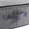 Zipper Closure Under Bed Storage Bag Moisture-proof Cotton Linen Shoe Case  Bedroom