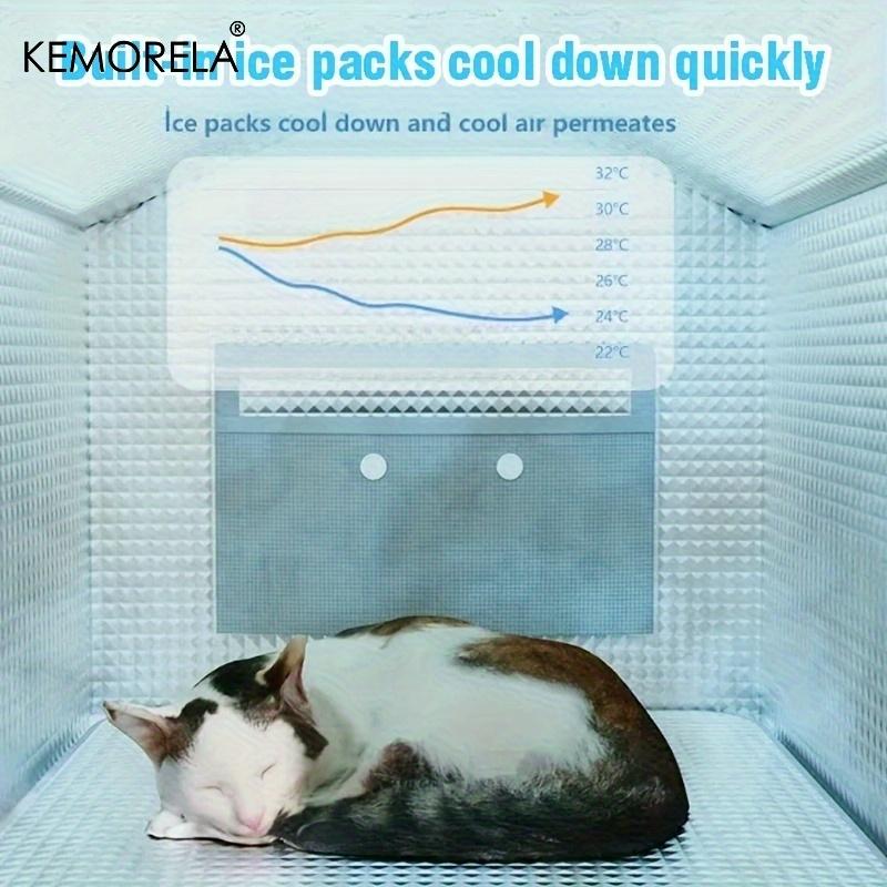 1PCS Ice Cooling Pet House for Cats And Dogs Year-Round Shelter Featuring an Integrated Ice Pack Cooling System for Cats And Dog