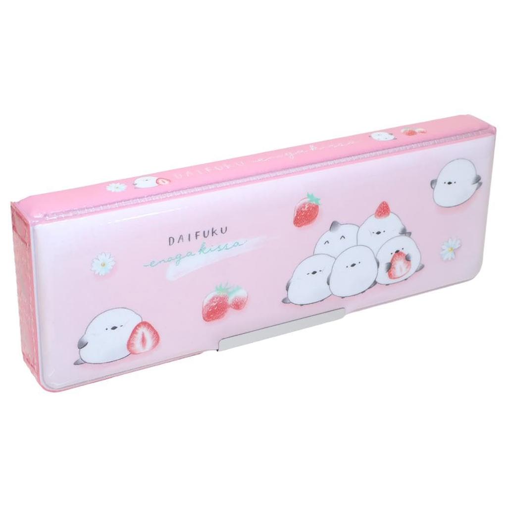 Silgi cepli kalem kutusu Daifuku Tit [Kalem Kutusu] Çift taraflı / Uzun kuyruklu