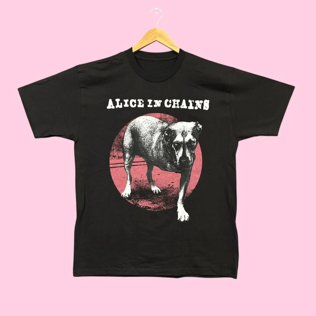 Alice In Chains Album Auto-titré Chien à Trois Pattes Groupe de Rock T-shirt L