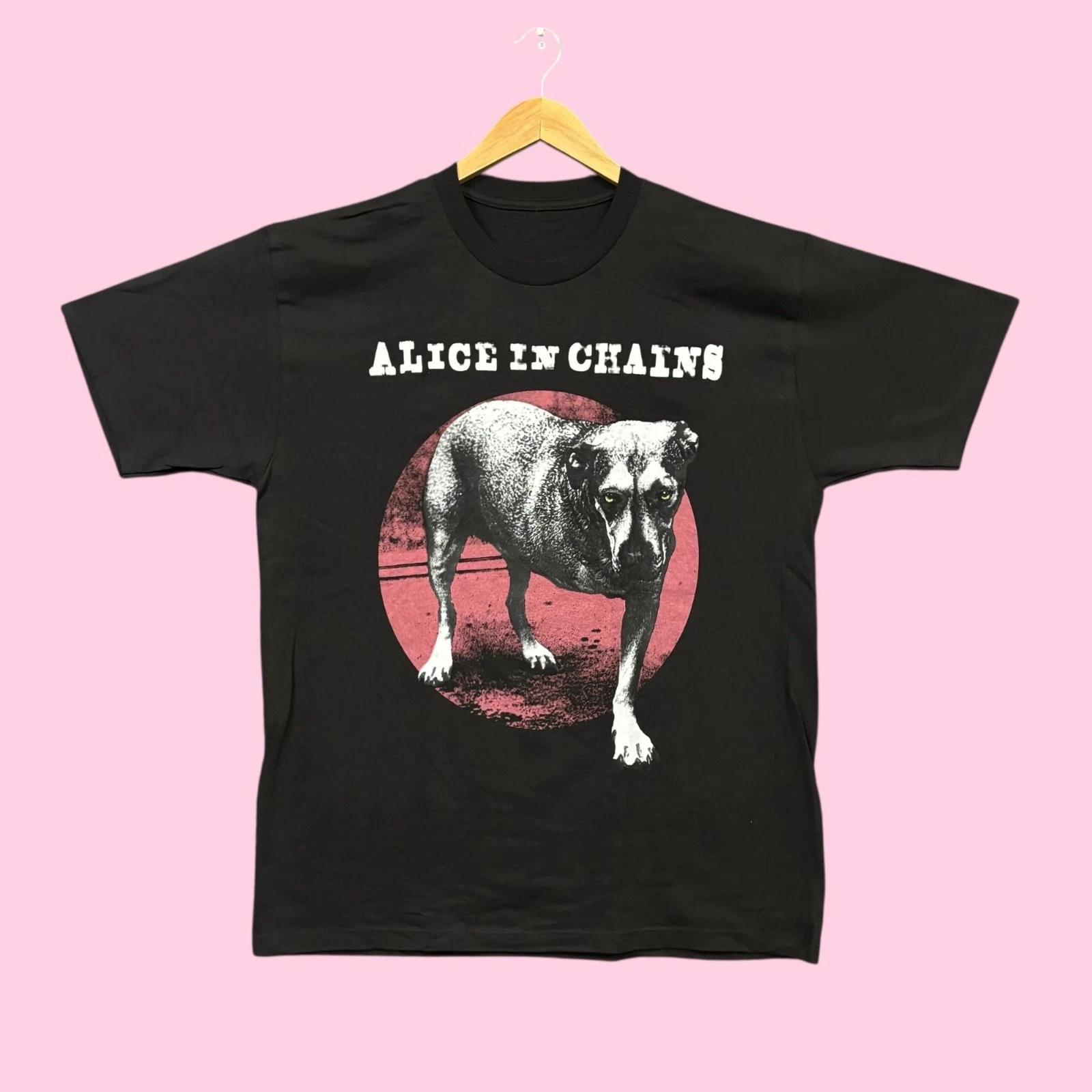 

Alice In Chains Self Titled Album Three Legged Dog Rock Band Tee L S