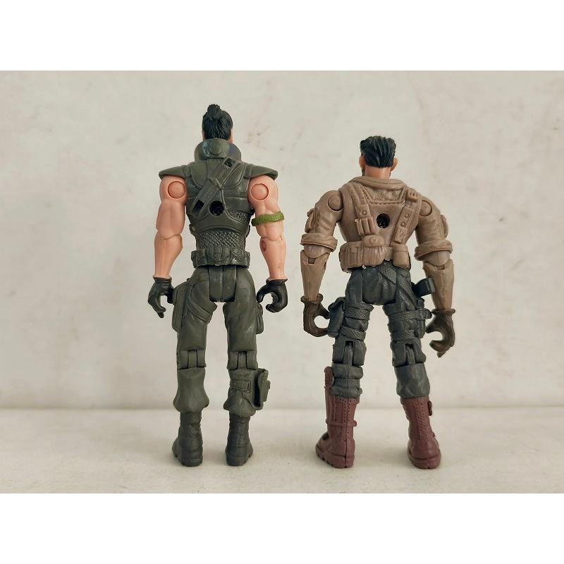 2pcs/lot Lanard the Corps Elite Kenji "Rain" Shinto Vs Zander Crash Baptiste 3.75inch Kid Toy Figure