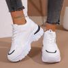Women's Inner Height-increasing Sneakers, Women's New Casual Small White Shoes, Thick-soled Color-blocked Versatile Fashion Dad Shoes
