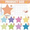108 Pcs Paper Star Cutouts 3.5 Inch Double Printed Star DIY Craft Boho Bulletin Board Classroom Wall Decorations (Boho Colorful 108)