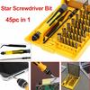 Ensemble de tournevis de précision Torx 45 en 1 polyvalent pour la réparation de téléphones portables et d'ordinateurs portables