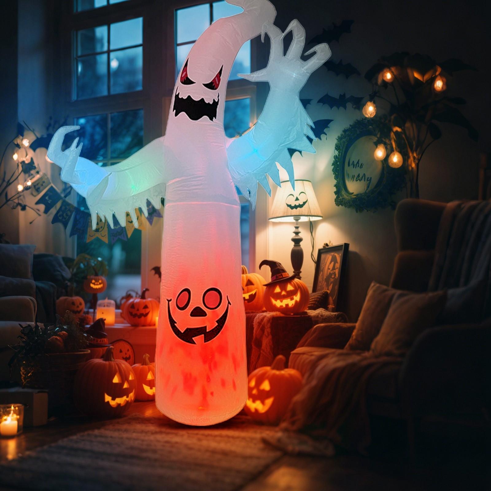 

Надувные светящиеся украшения для вечеринки на Хэллоуин, украшения для дома, простые в установке и полные атмосферы One Size