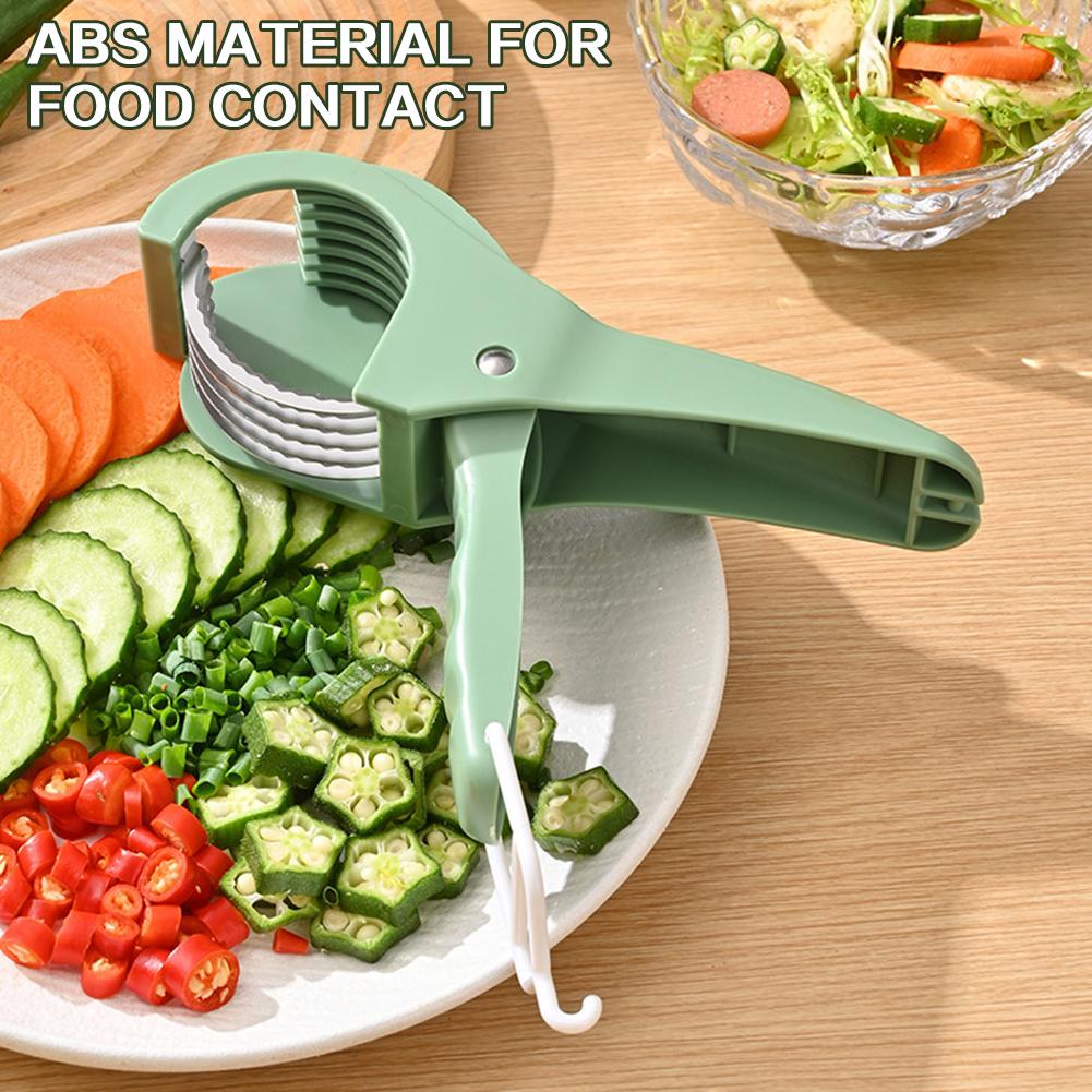 Food Manual Slicers,Stainless Steel Salad Chopper,Rust-Proof Potato Onion Tomato Slicers,Vegetable Fruit Slicers For Salad