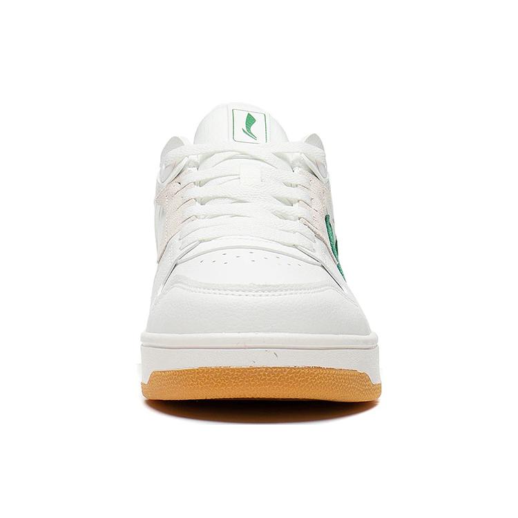New LiNing Tianji Slip Resistant Cushioning Wear Resistant Low Top Skateboard Shoes White Green AGCS391-1