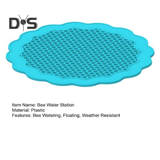 Schwimmende Bienenwasserstation, Schmetterlings-Bienen-Insektentränke zur Bestäuberfütterung, Bienenbad, Gartendekoration im Freien