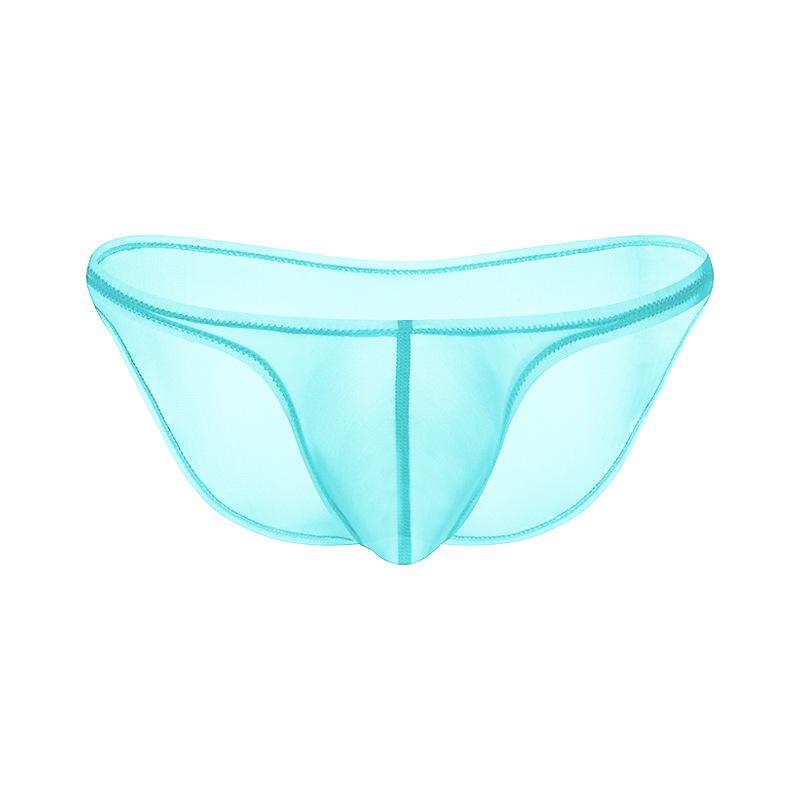 Men's Ultra-Light Ice Silk Transparent Thong Briefs