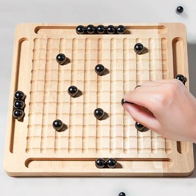 Wooden Children's Fun Stepping On Lightning Magnetic Induction Chess Logical Thinking Concentration Training Against Board Games Educational Toys