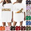 Women's Casual Fashion Round Neck Monkey Print Short Sleeve T-Shirt Top
