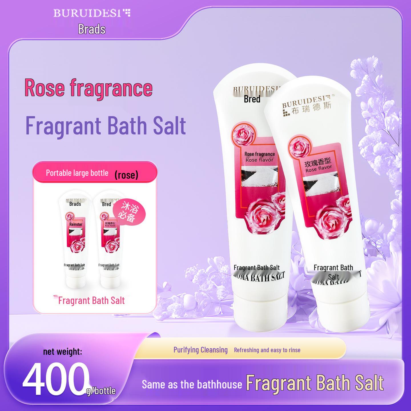 

Creamy Aloe Rose Scented Bath Scrub Salt