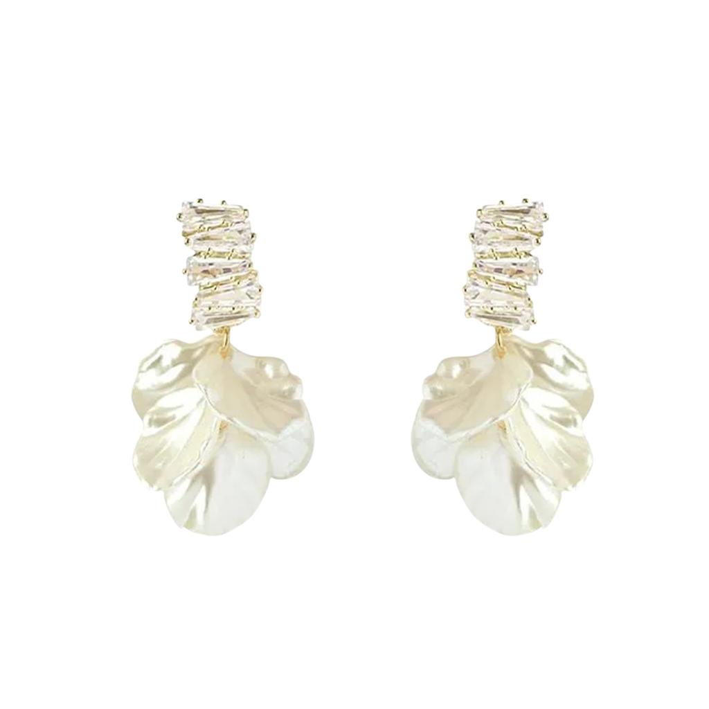 Flower Earrings For Women Premium Flower Ruffled Earrings 1 Pair