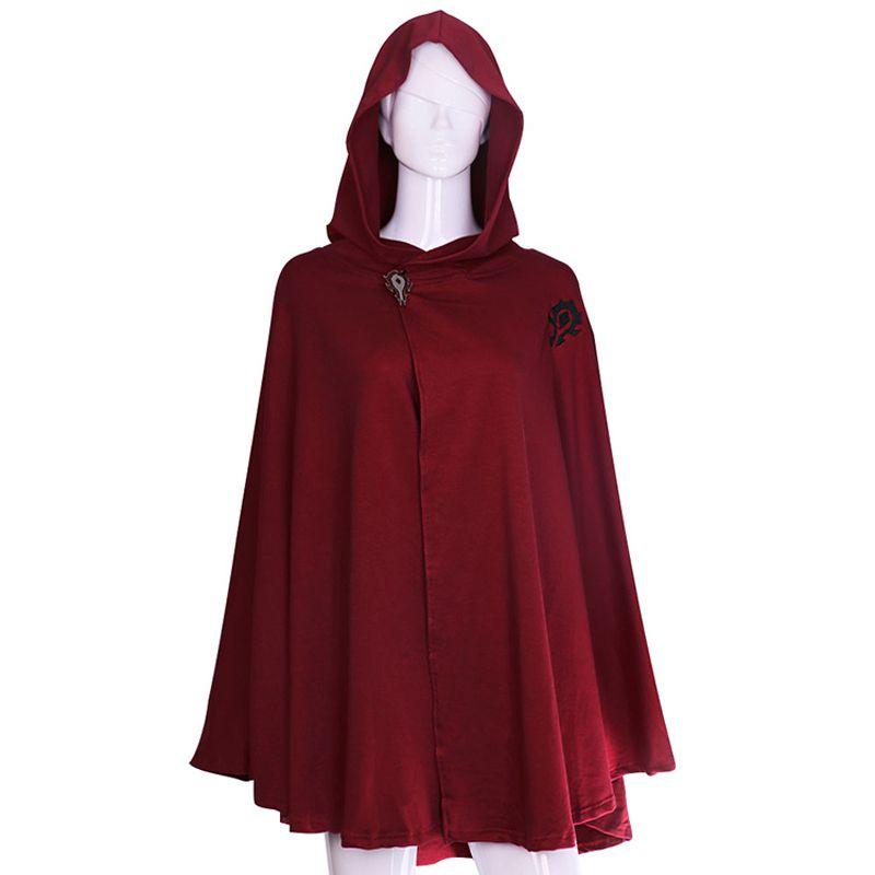 Of Warcraft World Union Camp Cosplay Costume Fitting Cape Halloween Red And Blue