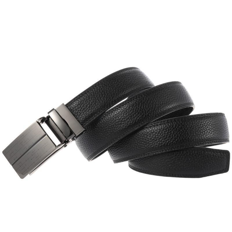 Meimeier Automatic Buckle First Layer Cowhide Belt Inch Three Men's Belt Pure Cowhide Belt Belt
