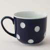 Nishikai Pottery Hasami Ware Polka Dot Nega 40509 "Essence" Nega-Posi Mug, (Blue),