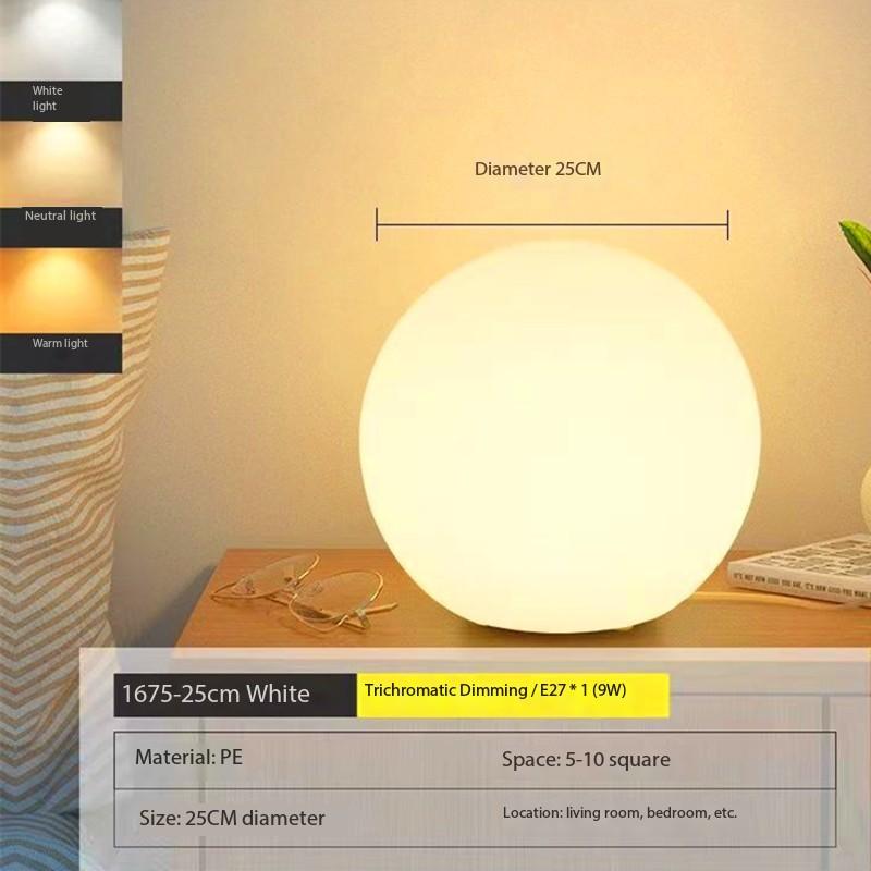 Decorative Ball Table Lamp Bedside Nightlight Girls Ins Gift Atmosphere Lamp Romantic Warm Children's Room Desk Bedroom Floor La