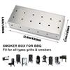 Stainless Steel Smoker Box Wood Chip Smoker for Gas BBQ Meat Smoker Outdoor Cooking Tool No Power Required BBQ Accessories