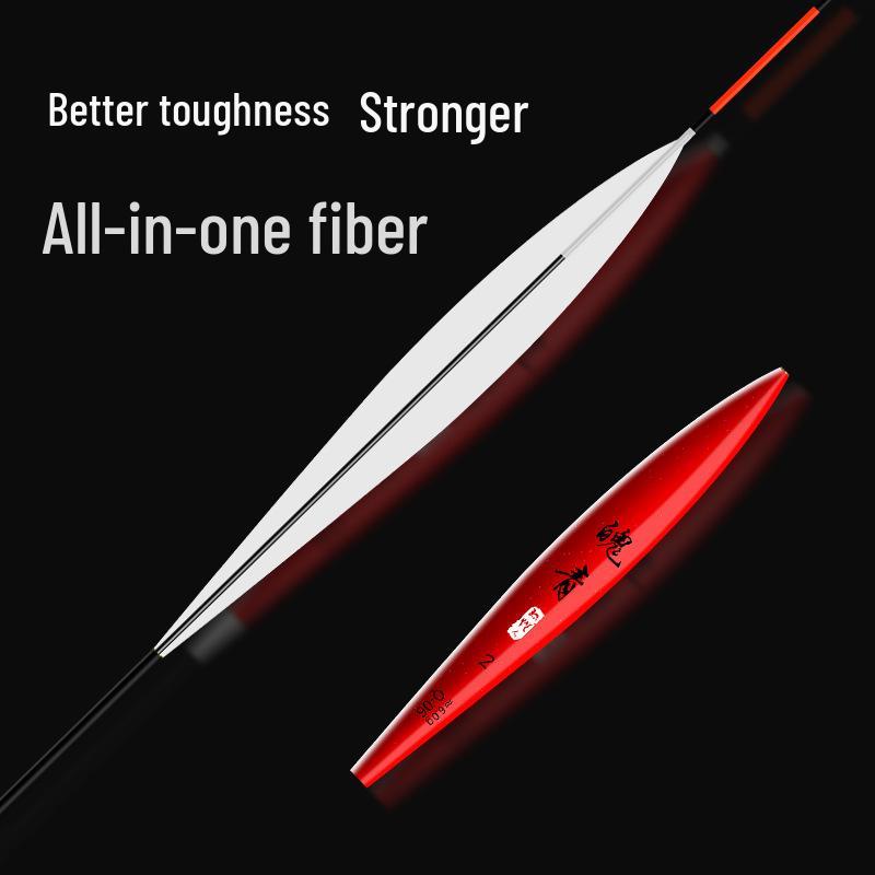 78cm Black Nano Float: Reinforced Explosion-Proof Fishing Float with Eye-Catching Thickened Tail and Integrated Carbon Fiber Design.