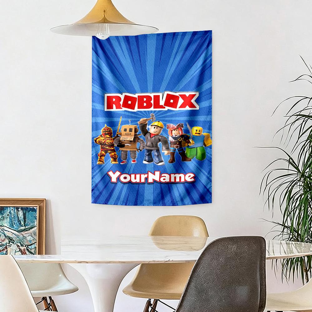 Roblox Custom Your Name Wall Decor Tapestry Art For Pet Memorial Birthdaywedding Party Backdrop Family Gift