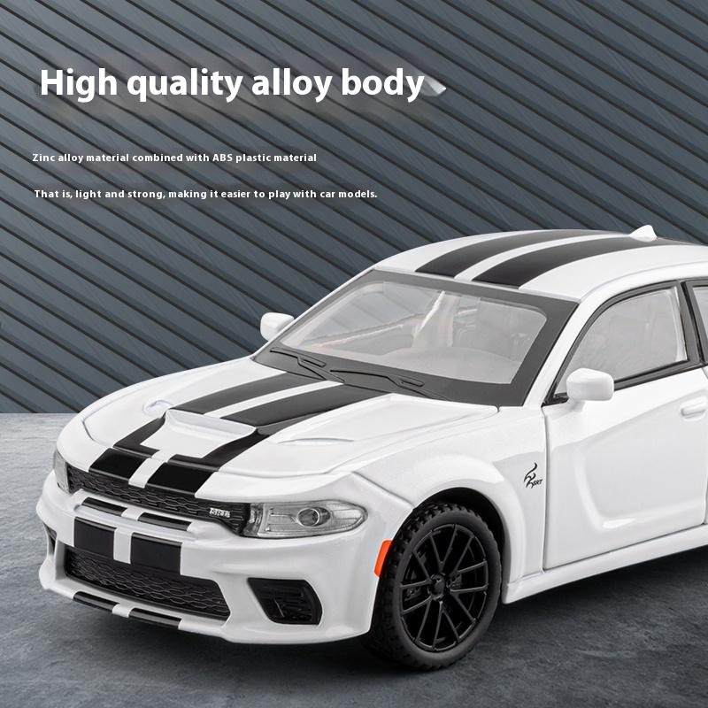 1/32 Alloy Die-cast Dodge War Horse Car Model with Sound and Lights, Tire Shock Absorption, Children's Toy Car, Boys' Birthday Gift