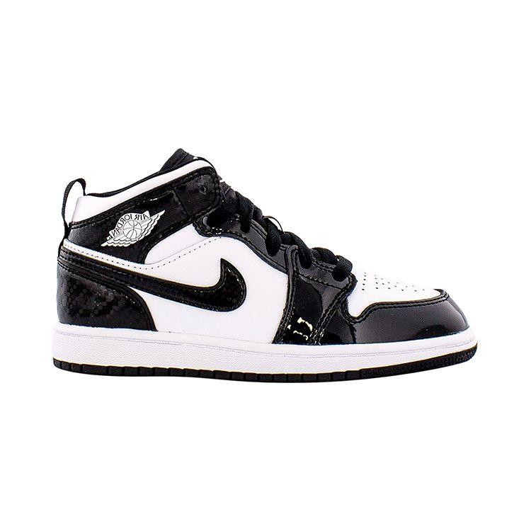 Air Jordan 1 Mid SE PS All Star 2021 Kids Sneakers Black White DD2194-001