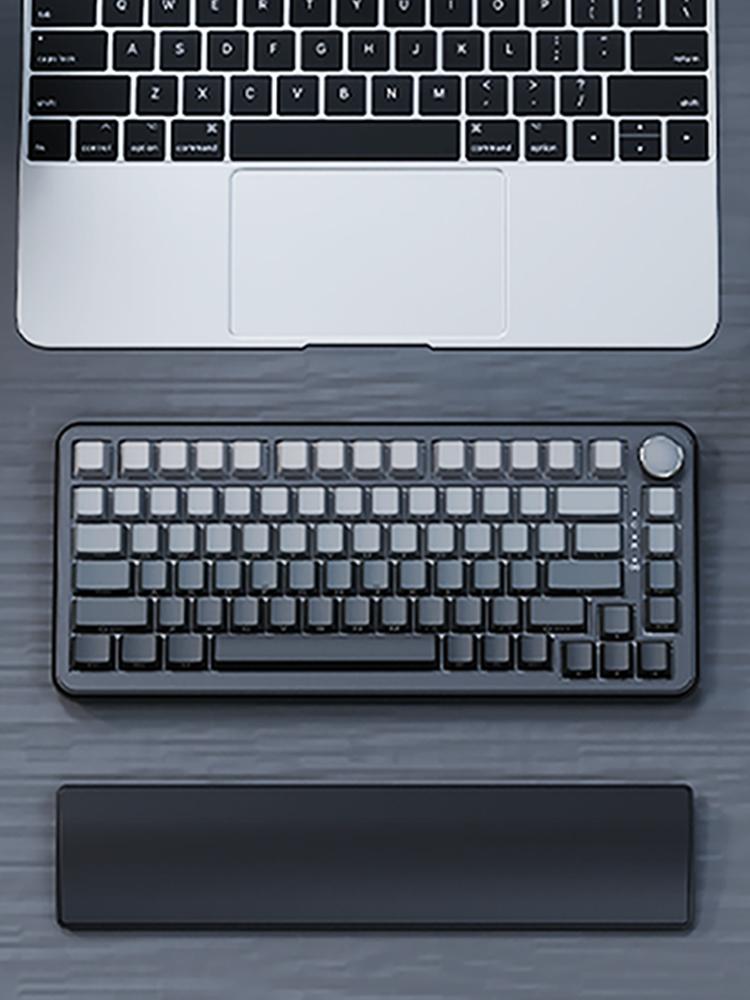 81 Tasten Gaming-Tastatur Handgelenkauflage Ergonomisch Weicher Memory-Schaum Handstütze Rutschfeste Gummi Stabile Basis Handballenauflage