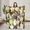 Meowl Cat And Owl Collage Blanket Quality Soft Cozy Bedding Throws Winter Picnic Chair Sofa Bed Graphic Bedspread