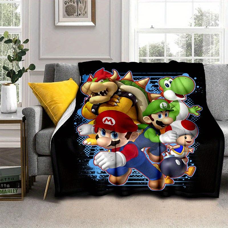 

1pcSuper Mario Bros. Plush Blanket - Soft and Comfortable for All Seasons, Makes a Great Gift!B06046m 130cmx150cm