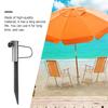 2 Pcs Sun Umbrella Plug Base Stands Pole Holders Beach Anchor Steel Sand Stakes Fixators