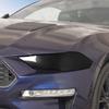 Bil Främre Strålkastare Lampa Dekorationsskydd ABS Dekoration För Ford Mustang 2018 Upp Exteriörtillbehör ,Rökt Svart