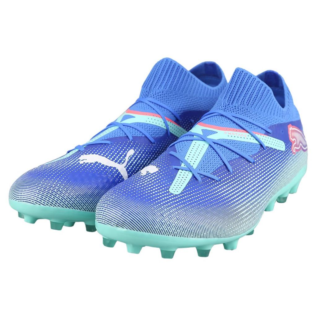 Puma Future 7 Pro Sports Comfort Mg Football Shoes Men Football Shoes Blue Green 107927-01