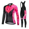 Herbst 2026 Atmungsaktive Fahrradbekleidung für Damen Fahrradanzug MTB Radtrikot Set Damen Mountainbike Radhose Latzhose Overall Langarm Vtt Stoff