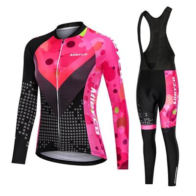 Autumn 2026 Breathable Bike Woman Clothing Bike Suit Mtb Cycling Jersey Set Women's Mountain Bike Cycling Bib Pants Jumpsuit Long Sleeve Vtt Cloth