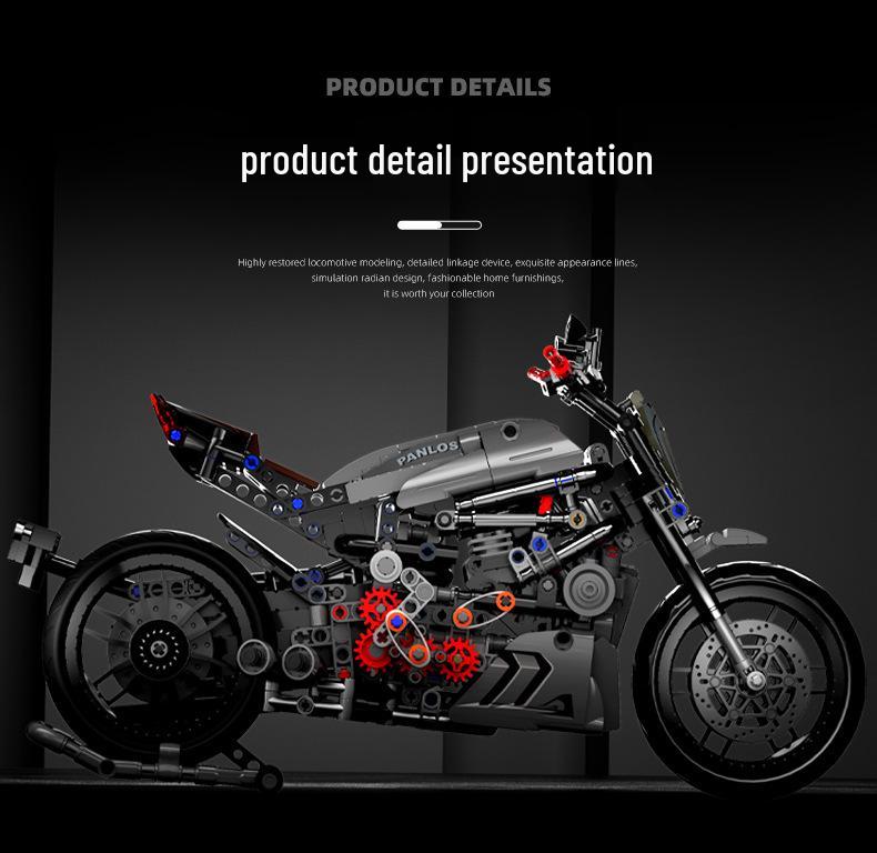 Dukadi Baoma Motorcycle Model Building Blocks - 1:5 & 1:8 Scale Toy for Boys