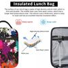 Colorful Graffiti Splashing Insulated Lunch Bag for Kids School Cooler Thermal Food Box Tote Portable Lunch Boxes Container
