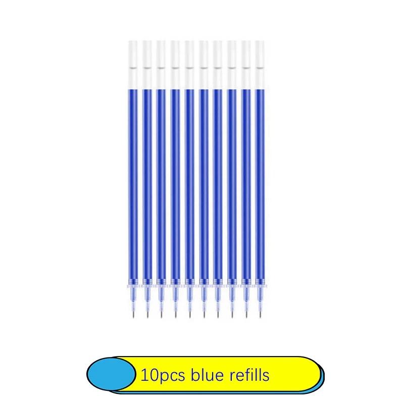 6-25Pc 05mm Gel Pen Kit Neutral Pen Black/Blue/Red Color Replacable Refill Smooth Writing School Stationery Supplies