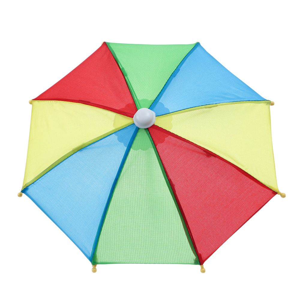 Rainbow Colors Mini Rain Gear Color Matching Patch Dollhouse Accessories Colorful Doll Umbrella