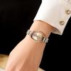 Light Luxury Diamond-Encrusted Oval Women'S Watch Compact Room Gold Stainless Steel Student Watch Waterproof Quartz Women'S Watch