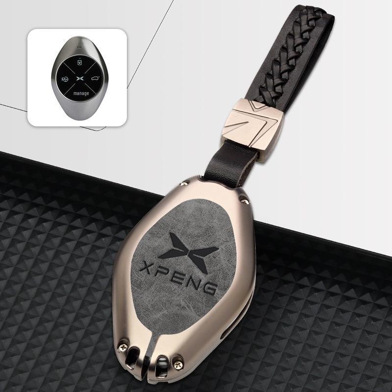 2022 Xpeng P7 Key Case: Full Coverage Metal Protective Shell for Personalized Modification