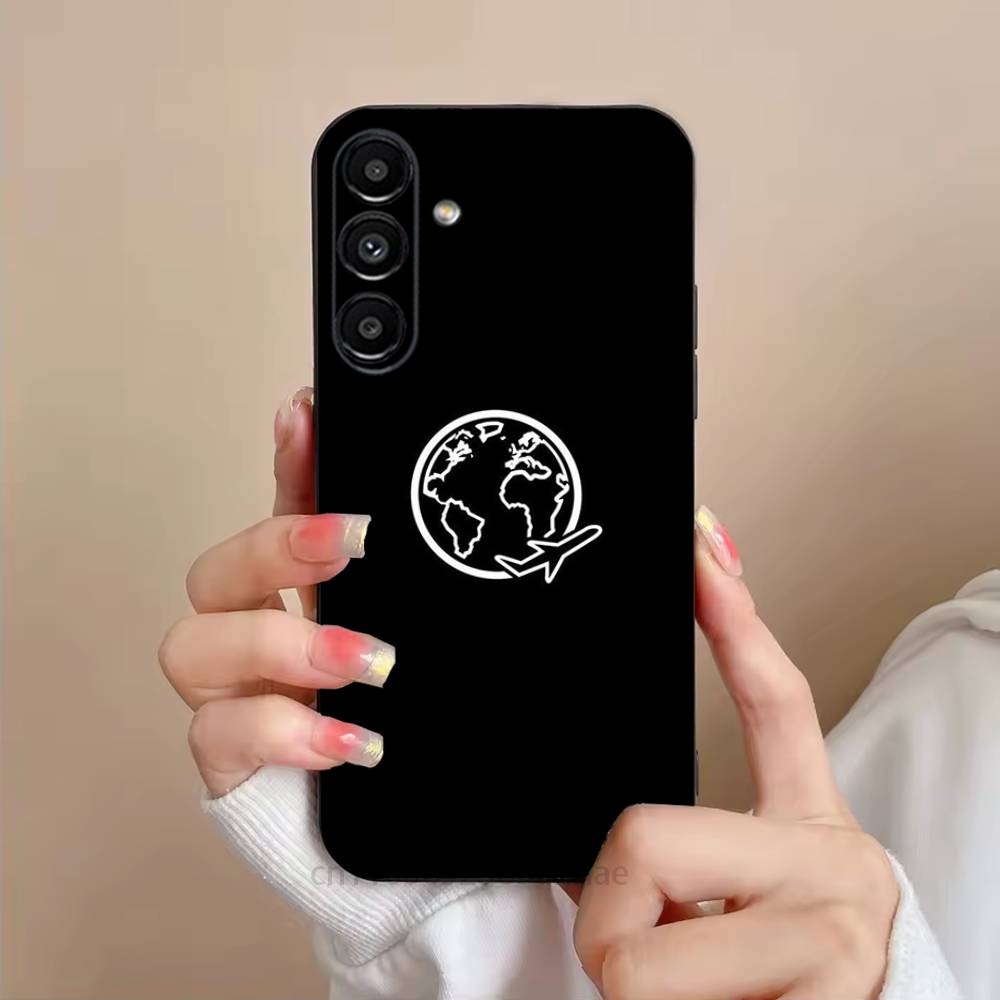 

Premium Airplane Phone Case For Samsung S25,24,21,22,23,S30,Ultra,S20,Plus,Fe,Lite,Note,S10,S9,Black Soft Shell SamsungS21 S305G