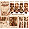 Telas Florales Niña Pequeña Patchwork Juguete Creativo Hecho a Mano Decoración Paquete de Materiales Kit de Costura DIY Kit de Figuritas Patchwork