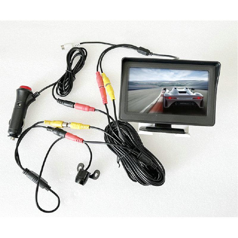 

4,3-дюймовый автомобильный экран с камерой заднего вида, бесплатная установка автомобильной системы заднего вида чёрный