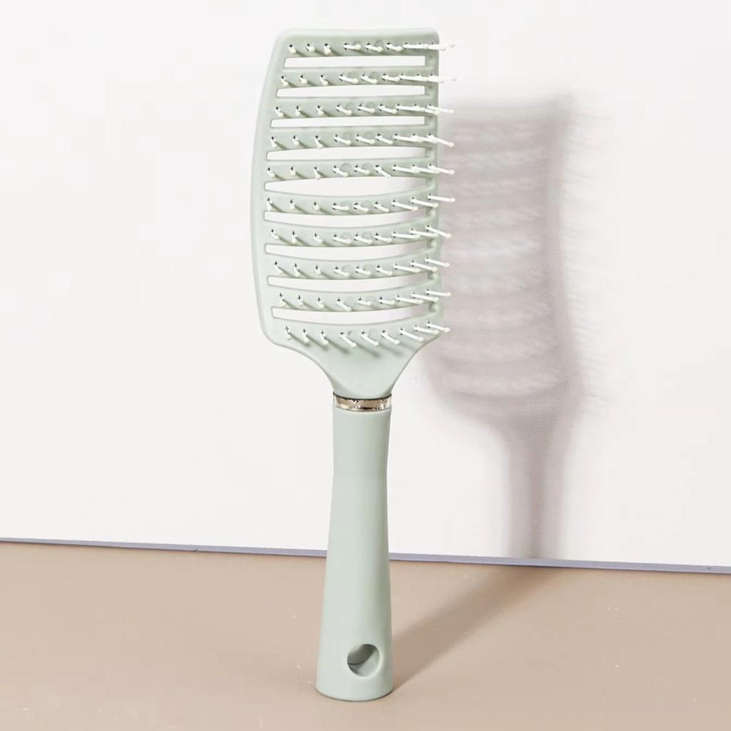 Curling brush - ergonomic handle, hollow design, durable rubber bristles, suitable for all types of hair