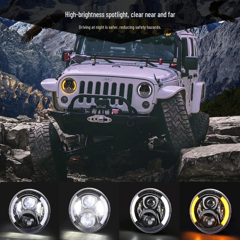 7-inch LED Headlight Assembly with Turn Signals for Harley Motorcycles