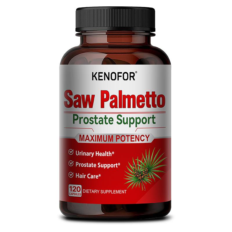Saw Palmetto Dietary Supplement, With Quercetin, Black Pepper Powder, 120 Capsules 120 Capsules
